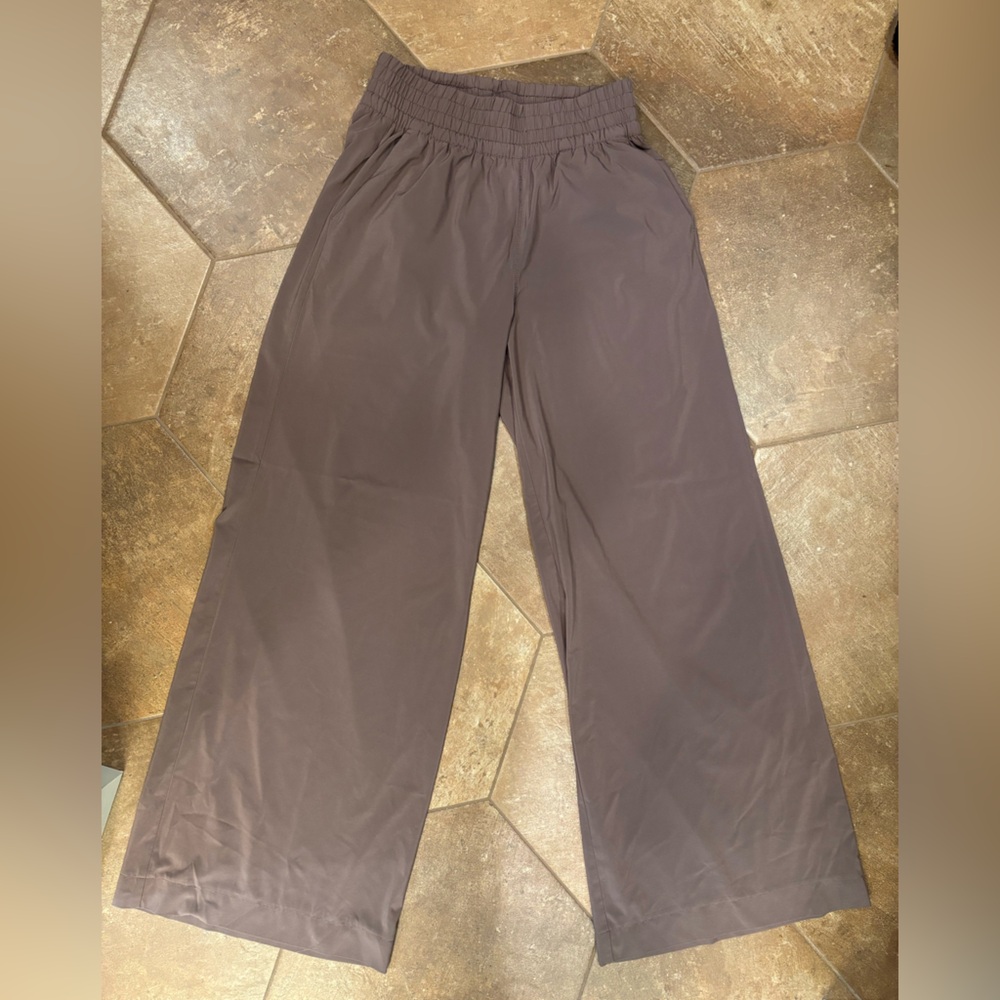 Vuori Brown Wide-Leg Pants